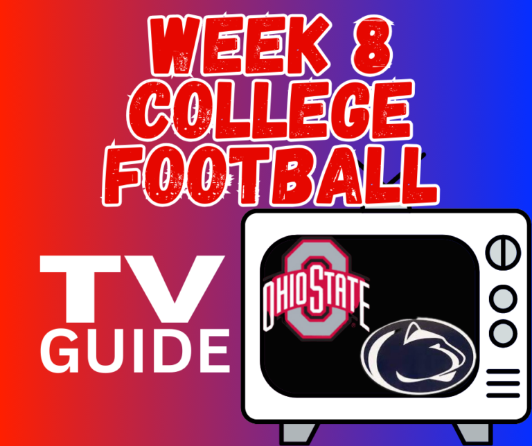 Read more about the article Week 8-College Football TV Guide