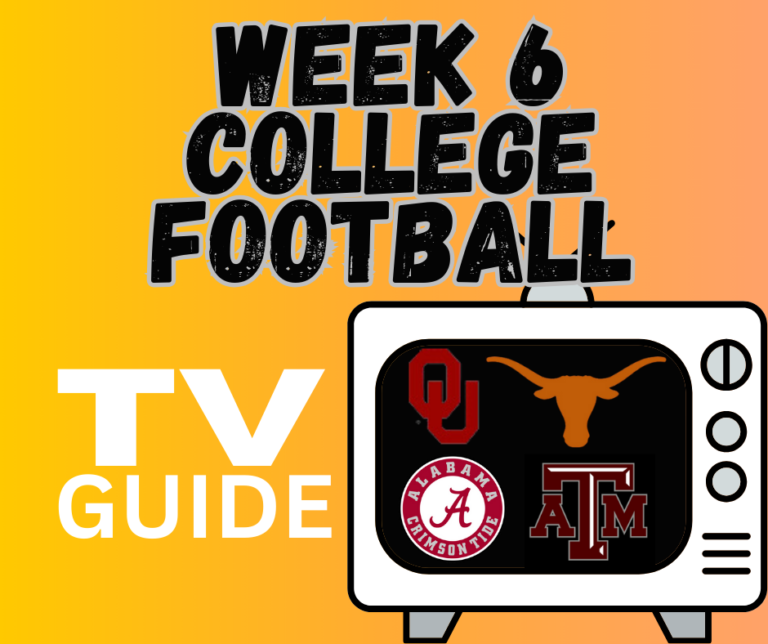 Read more about the article Week 6 College Football TV Guide!